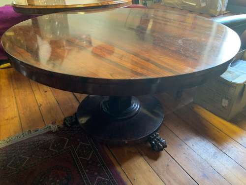 Victorian Rosewood Tilttop Table circa 1880 ( 120 x 75 cm )