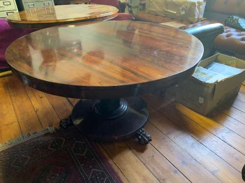 Victorian Rosewood Tilttop Table circa 1880 ( 120 x 75 cm )