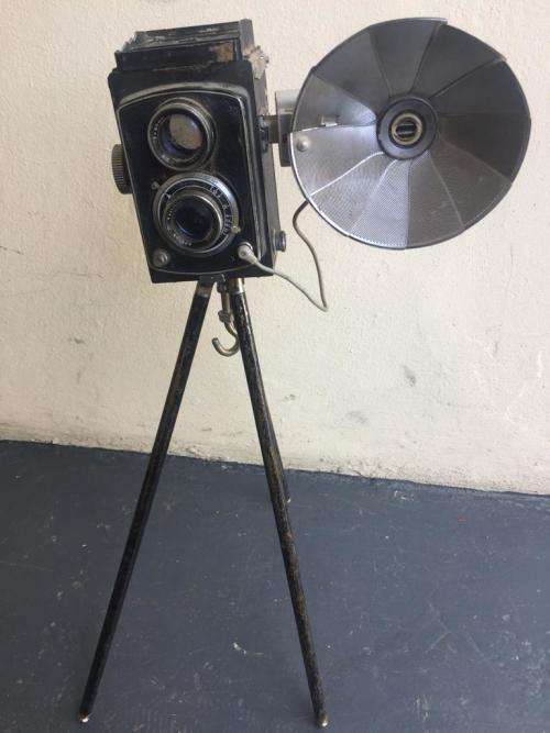 VINTAGE JAPANESE YASHIKOR CAMERA ON TRIPOD