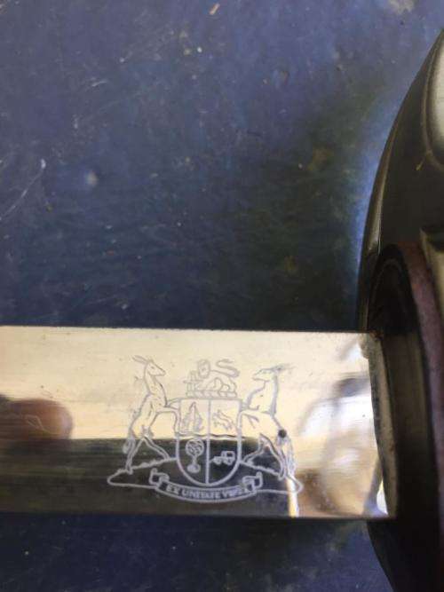SA CORRECTIONAL SERVICES OFFICERS SWORD IN GOOD CONDITION