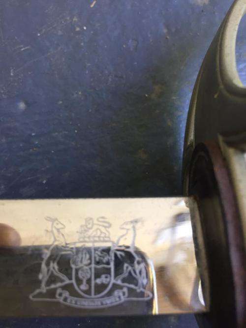 SA CORRECTIONAL SERVICES OFFICERS SWORD IN GOOD CONDITION