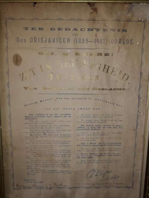 BOER WAR: TER GEDACHTENIS DEN DRIE JARIGE OORLOG