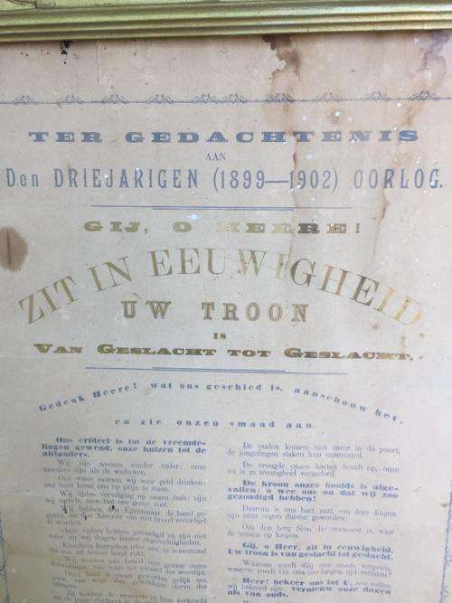 BOER WAR: TER GEDACHTENIS DEN DRIE JARIGE OORLOG
