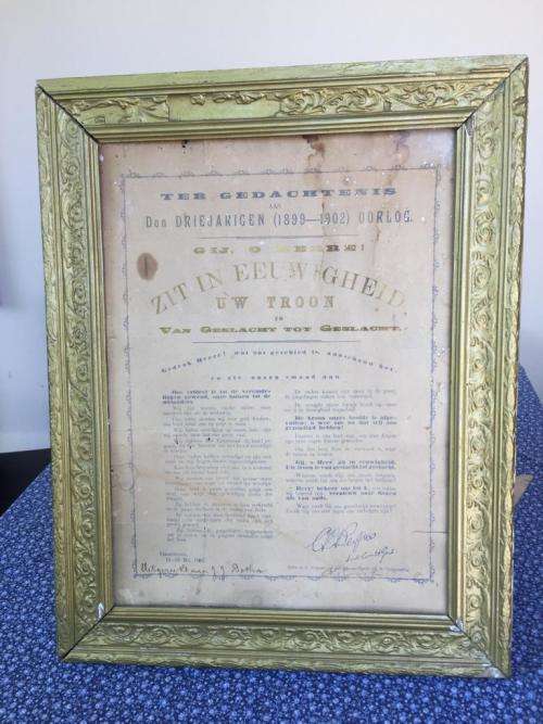 BOER WAR: TER GEDACHTENIS DEN DRIE JARIGE OORLOG