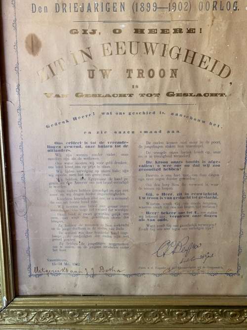 BOER WAR: TER GEDACHTENIS DEN DRIE JARIGE OORLOG