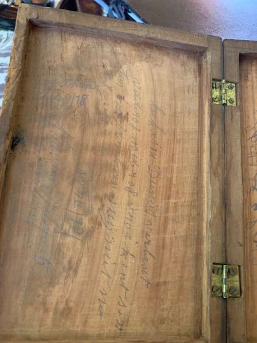 Boer War : POW Bible Box with Bible made in Bermuda 1902 ( 15 x 10 cm )