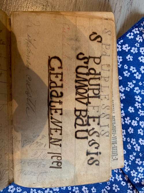 Boer War : POW Bible Box with Bible made in Bermuda 1902 ( 15 x 10 cm )