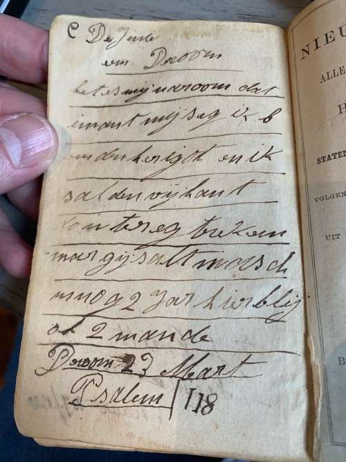 Boer War : POW Bible Box with Bible made in Bermuda 1902 ( 15 x 10 cm )