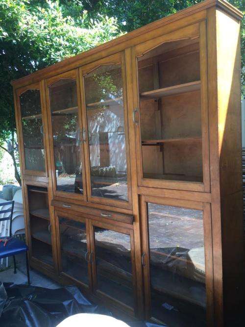 Huge Satinwood Bookcase ( 220 x 245 x 32 cm )