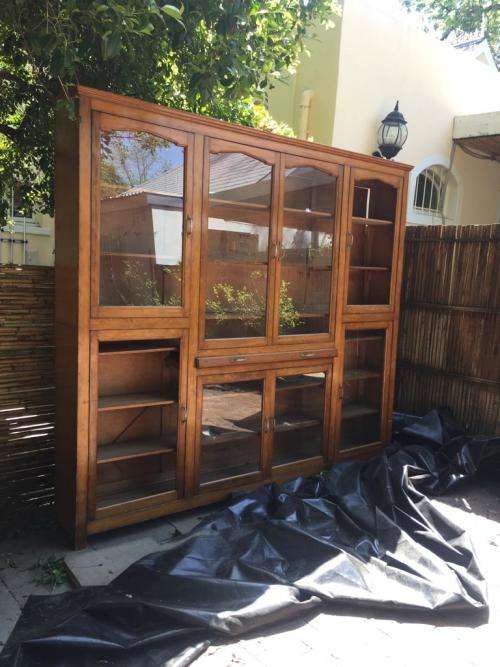 Huge Satinwood Bookcase ( 220 x 245 x 32 cm )