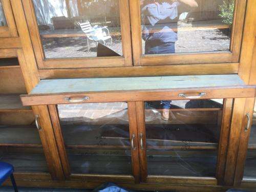 Huge Satinwood Bookcase ( 220 x 245 x 32 cm )