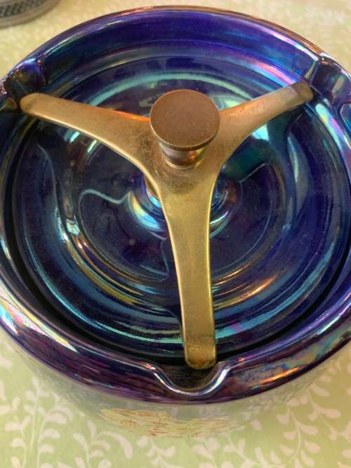 RARE CROWN DEVON TOBACCO JAR IN GOOD CONDITION ( 14 CM )