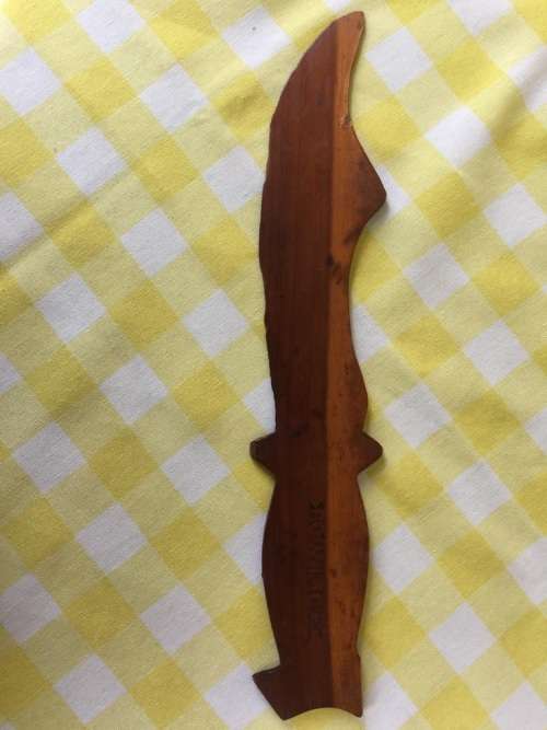 Rare Boer War POW Paperknife made in Bermuda in 1904 by n Bittereinder ( 32 cm )