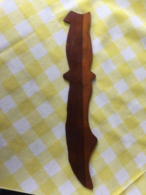 Rare Boer War POW Paperknife made in Bermuda in 1904 by n Bittereinder ( 32 cm )