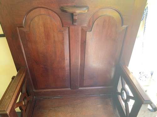 Teak Hallstand/Bench in original condition ( 196 x 112 x 40 cm )
