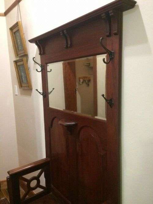 Teak Hallstand/Bench in original condition ( 196 x 112 x 40 cm )