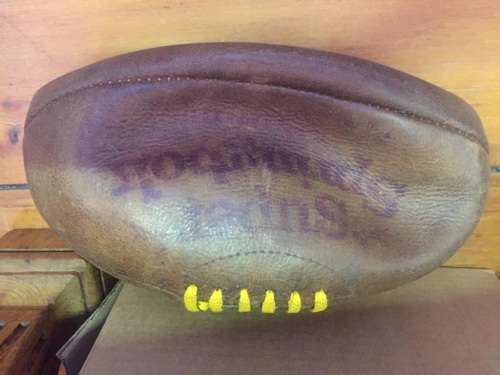 Vintage Super Springbok Leather Rugby Balll