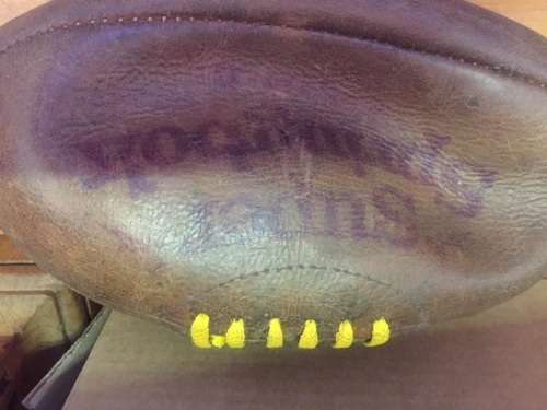 Vintage Super Springbok Leather Rugby Balll