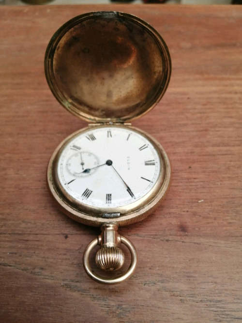 VINTAGE GOLD PLATED ELGIN POCKET WATCH