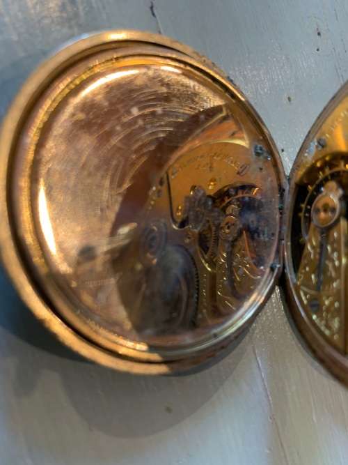 VINTAGE GOLD PLATED ELGIN POCKET WATCH