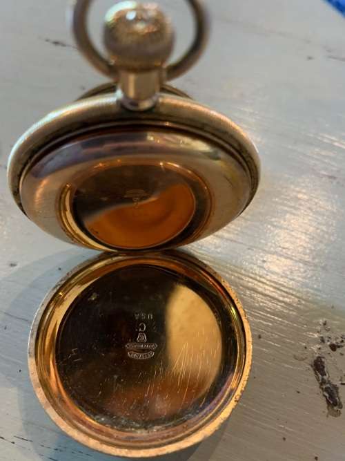 VINTAGE GOLD PLATED ELGIN POCKET WATCH