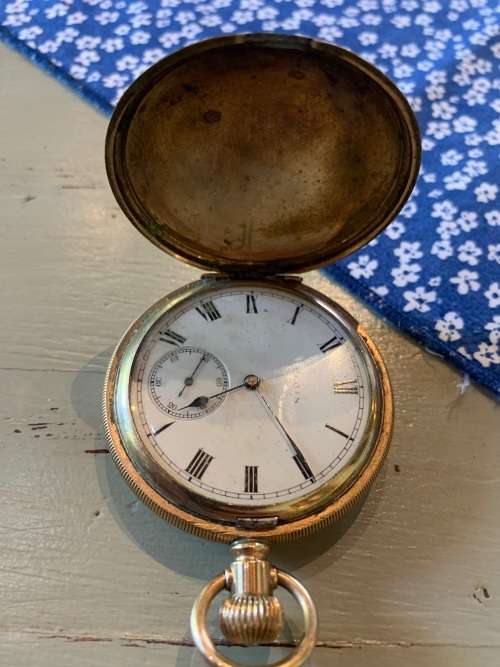 VINTAGE GOLD PLATED ELGIN POCKET WATCH
