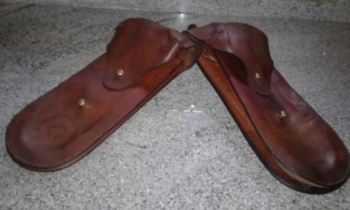 BOER WAR: SET OF LEATHER POMMEL BAGS , SOUTH AFRICAN CONSTABULARY CIRCA 1901