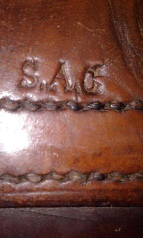 BOER WAR: SET OF LEATHER POMMEL BAGS , SOUTH AFRICAN CONSTABULARY CIRCA 1901