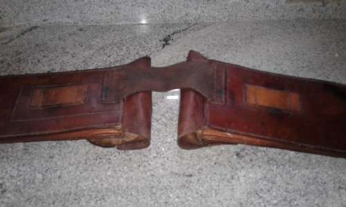 BOER WAR: SET OF LEATHER POMMEL BAGS , SOUTH AFRICAN CONSTABULARY CIRCA 1901