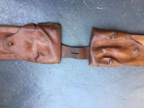 BOER WAR: SET OF LEATHER POMMEL BAGS , SOUTH AFRICAN CONSTABULARY CIRCA 1901