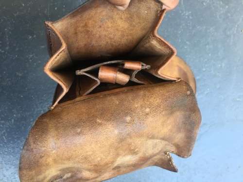 BOER WAR: SET OF LEATHER POMMEL BAGS , SOUTH AFRICAN CONSTABULARY CIRCA 1901