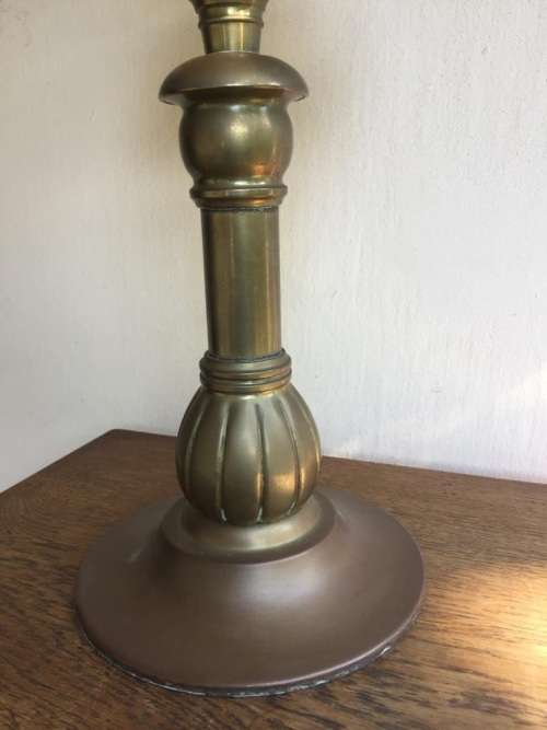 VINTAGE BRASS OIL LAMP ( WORKING ) 70 cm