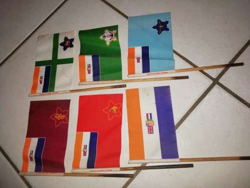 Set of Vintage SADF Desk Flags