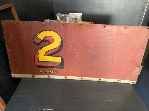 Rare Original Apartheid Train Sign ( Part of a shameful history )