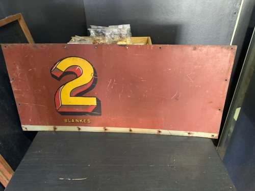 Rare Original Apartheid Train Sign ( Part of a shameful history )