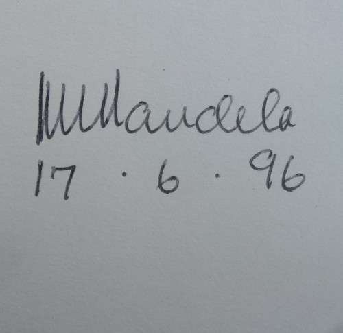 Nelson Mandela Handsigned The Long Walk to Freedom with authentication