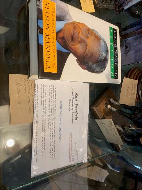 Nelson Mandela Handsigned The Long Walk to Freedom with authentication