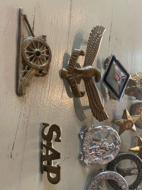 Collection of Military Pins, Badges