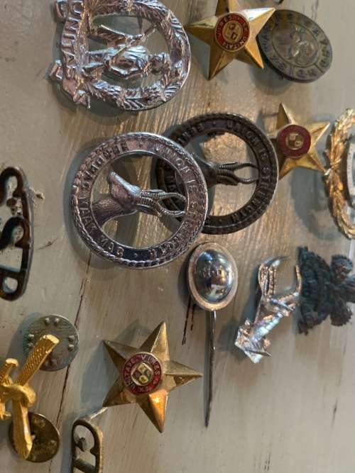 Collection of Military Pins, Badges