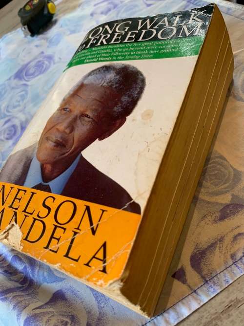 LONG WALK TO FREEDOM SOFT COVER  HANDSIGNED BY PRES.NELSON MANDELA