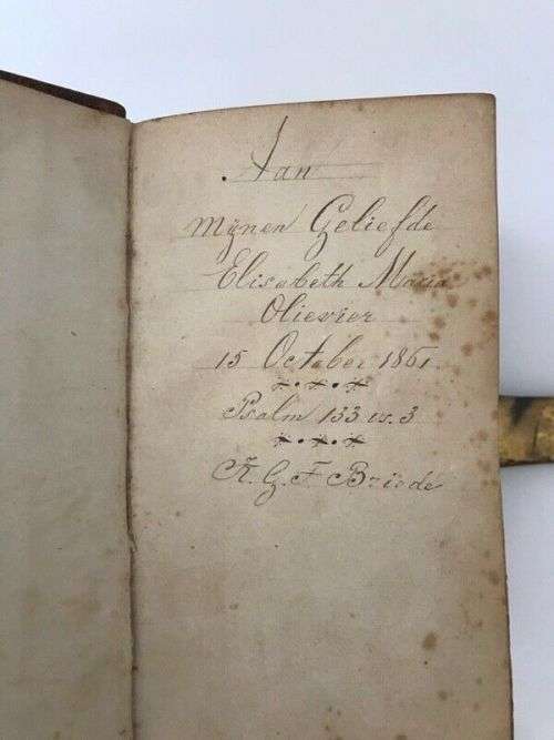 Bijbel: Staten Generaal 1853 in good condition