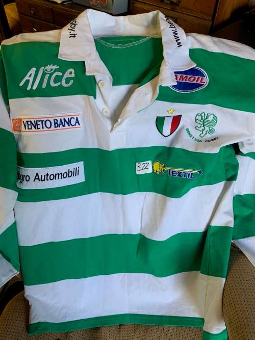 Rugby Jersey: Players Jersey Benetton Treviso in Italy no 9