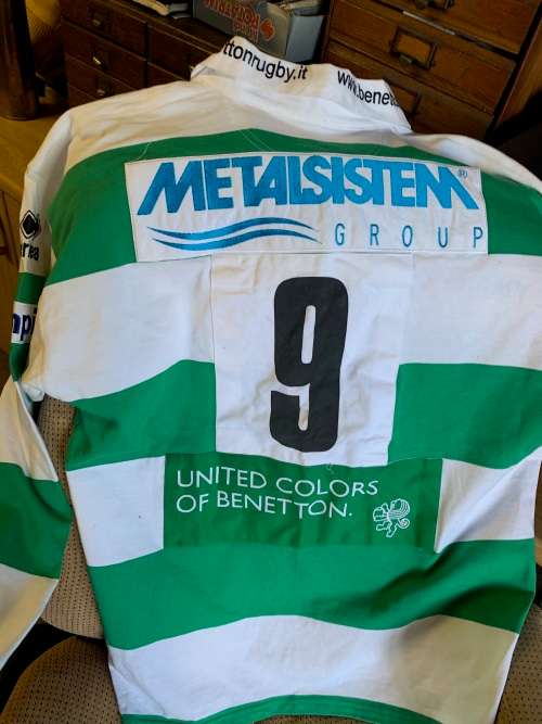 Rugby Jersey: Players Jersey Benetton Treviso in Italy no 9