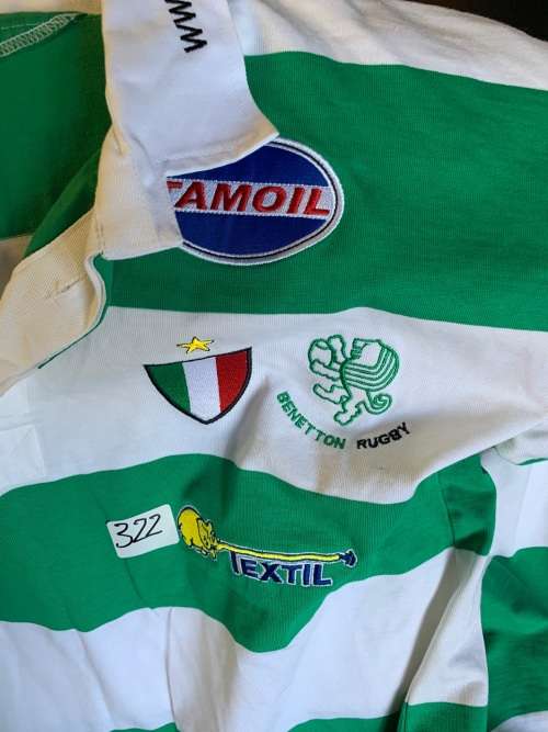 Rugby Jersey: Players Jersey Benetton Treviso in Italy no 9