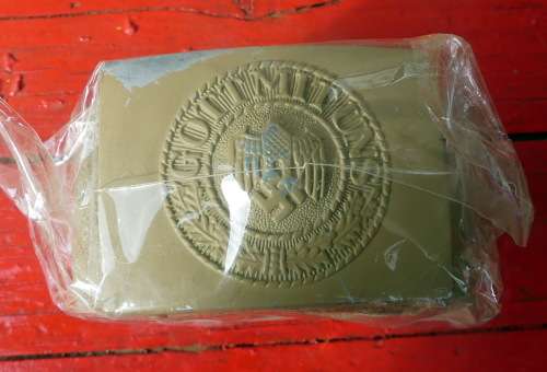 GERMAN WW 11 AFRIKA KORPS BELT AND BUCKLE ( REPRODUCTION )