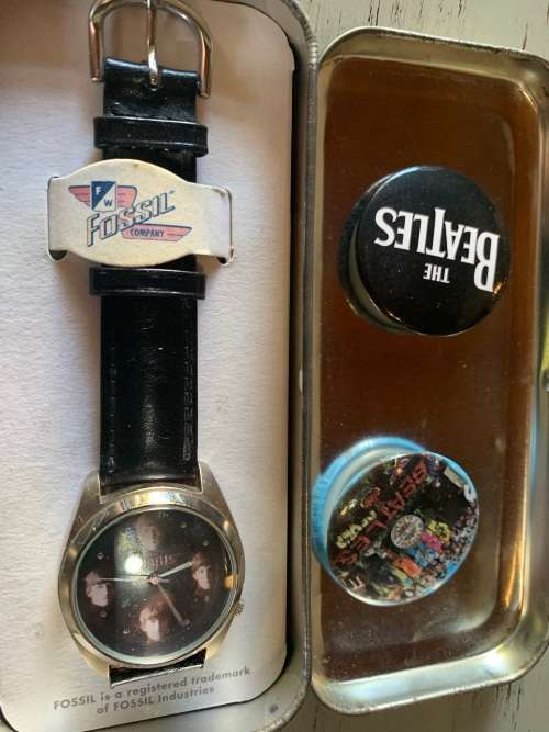 Beatles Watch  Limited Edition Fossil Watch , 1996 in original box and working