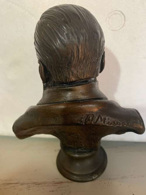 BRONZED SCULTURE OF PAUL KRUGER BY PHIL MINAAR ( 20 CM HIGH )