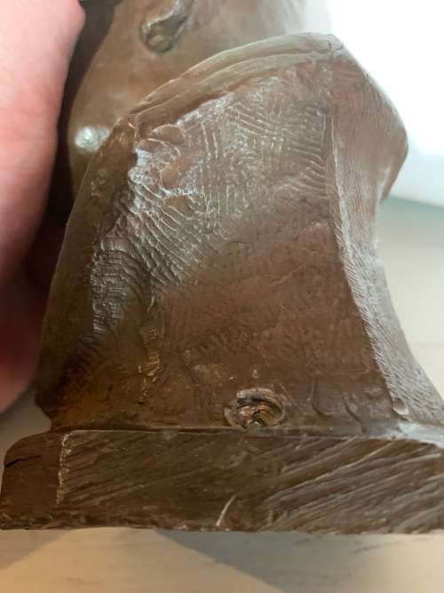 BRONZE BUST OF EUGENE MARAIS BY COERT STEYNBERG ( 20 CM )