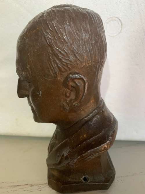 BRONZE BUST OF EUGENE MARAIS BY COERT STEYNBERG ( 20 CM )