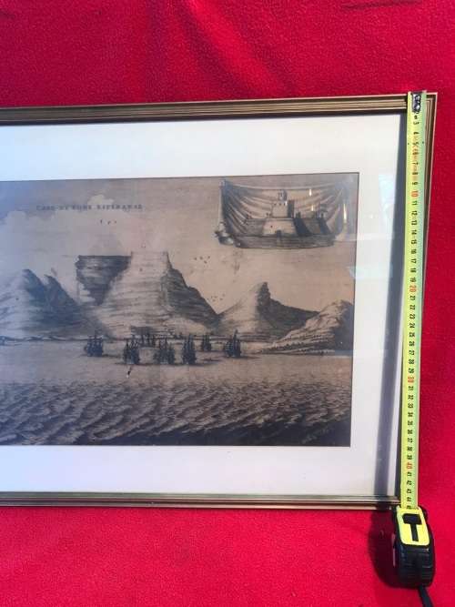 Rare Vintage Lithograph of Cape Town (63 x 48 cm )